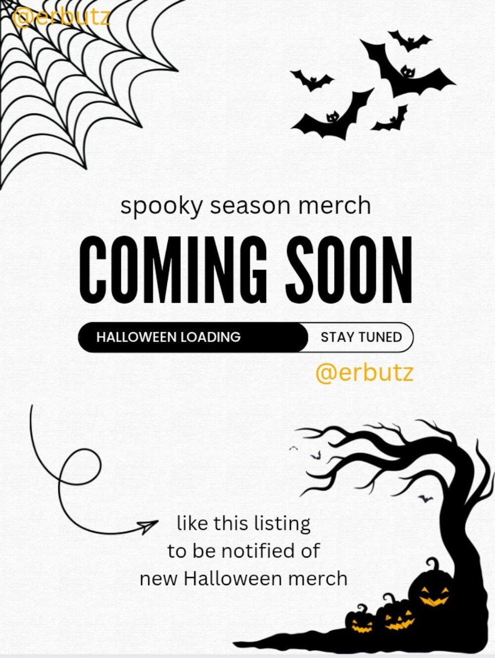 CODE ORANGE 🎃 Halloween Merch Coming Soon - Like This Listing To Be Notified 🔔